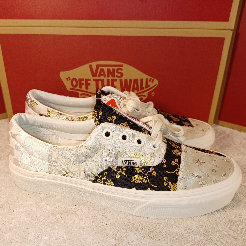 Vans Men's 4/Women's 5.5 Era Brocade Patchwork Floral Satin VN0A5KX58L8